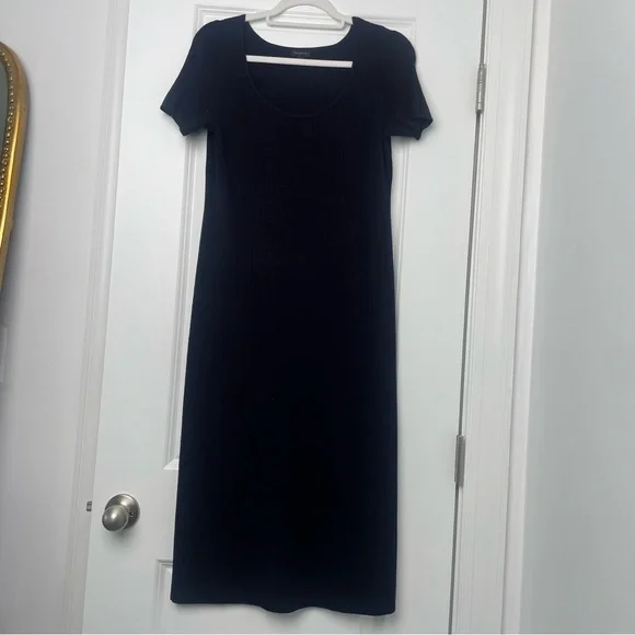 TALBOTS- RIBBED MIDI DRESS - Picture 7 of 7